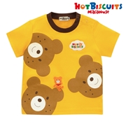 [ベビー] Ｔシャツ イエロー　　[ミキハウス　ホットビスケッツ]