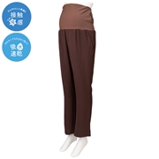 とろみWAVEワイドパンツ　ブラウン