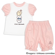 【アニメちいかわ】[キッズ]半袖パジャマちいかわ　ピンク