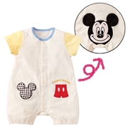 半袖　プレオール　おしりディズニー　ミッキー　クリーム