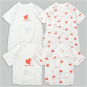 [スナップタイプ]新生児肌着4点セット　長袖　ベイマックス