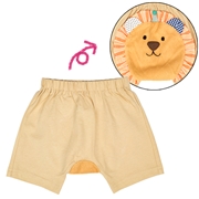 おしりアニマルパンツ　ライオン　ベージュ
