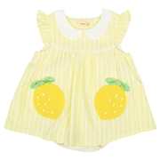 フルーツワンピロンパース　レモン　イエロー