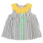 [ベビー]お花チュニック　ネイビー