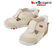 [11.5～13.5cm] ファーストベビーシューズ アイボリー[ミキハウス　ホットビスケッツ]