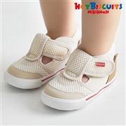 [14.0～15.0cm] セカンドベビーシューズ アイボリー[ミキハウス　ホットビスケッツ]