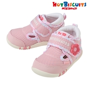 [11.5～13.5cm] ファーストベビーシューズ ピンク[ミキハウス　ホットビスケッツ]