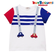 【SALE】[キッズ] Ｔシャツ ホワイト[ミキハウス　ホットビスケッツ]