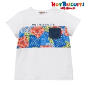 【SALE】[キッズ] Ｔシャツ ホワイト[ミキハウス　ホットビスケッツ]