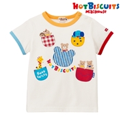 【SALE】[キッズ] Ｔシャツ ホワイト[ミキハウス　ホットビスケッツ]