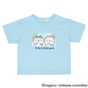 【アニメちいかわ】[キッズ]ちいかわ　半袖Tシャツ　ブルー