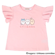 【アニメちいかわ】[キッズ]ちいかわ　半袖Tシャツ　ピンク