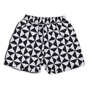 [キッズ]サーフショーツ トライアングル白黒