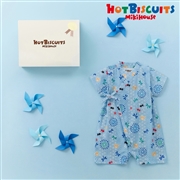 [ギフト] 甚平オールギフトセット ストームブルー[ミキハウス　ホットビスケッツ]