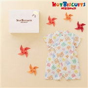 [ギフト] 甚平オールギフトセット ホワイト[ミキハウス　ホットビスケッツ]