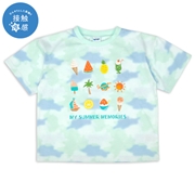 [キッズ]INFILM　半袖Tシャツ　夏　サックス