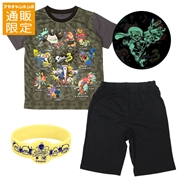 【通販限定】 [キッズ]半袖パジャマ　光る　スプラトゥーン3　チャコールグレー
