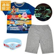 【通販限定】 [キッズ]半袖パジャマ　光る　星のカービィ　ブルー