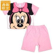 【通販限定】[ベビー]半袖パジャマ　フェイスプリント　ミニー