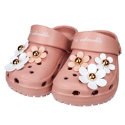 [14.0~18.0cm]EVAサンダル　花モチーフ　ピンク