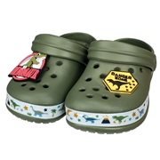 [14.0~18.0cm]EVAサンダル　プリントテープ　カーキ