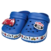 [14.0~18.0cm]EVAサンダル　プリントテープ　ネイビー