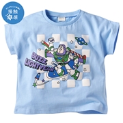 [キッズ]半袖Tシャツ　バズ・ライトイヤー　接触冷感　サックス