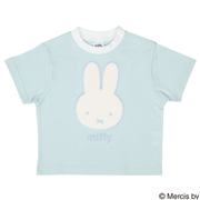 [ベビー]半袖Tシャツ　ミッフィー　サックス