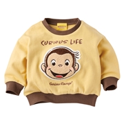 [キッズ]スウェットシャツ　おさるのジョージ　イエロー