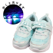 [15.0~18.0cm]光るキラキラシューズ　シナモロール　サックス