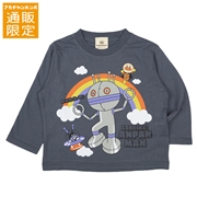 【通販限定】[キッズ]長袖Ｔシャツ　アンパンマン　チャコールグレー