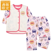 【通販限定】[ベビー]ベスト付きパジャマ　アンパンマン　ピンク