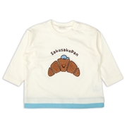 [ベビー]長袖Tシャツ　サガラ　オフホワイト