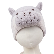 [48~50cm]ニット帽　アニマルモコモコ　どうぶつえん　カバ