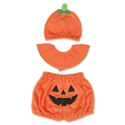 [80～90cm]ハロウィン3点セット かぼちゃ オレンジ