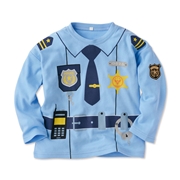 [キッズ]おしごとごっこTシャツ 警察官 ブルー