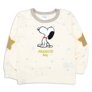 [キッズ]長袖トレーナー　耳立体　PEANUTSBaby　オフホワイト