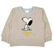 [ベビー]長袖トレーナー　耳立体　PEANUTSBaby　ベージュ