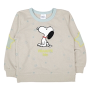 [キッズ]長袖トレーナー　耳立体　PEANUTSBaby　ベージュ