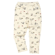[キッズ]ロングパンツ　ストレッチ　総柄　PEANUTSBaby　オフホワイト