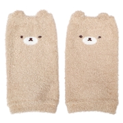 [ベビー]ふわふわレッグウォーマー　くま