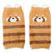 [ベビー]ふわふわレッグウォーマー　レッサーパンダ