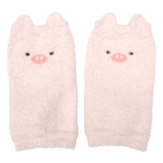 [ベビー]ふわふわレッグウォーマー　ぶた