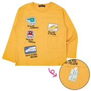 [キッズ]ＪＲ新幹線切符Ｔシャツ　イエロー