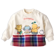 [ベビー]切替トレーナー　ファンターネ！　オフホワイト