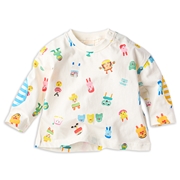 [ベビー]総柄Tシャツ　みいつけた！　ホワイト