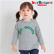 [キッズ] Ｔシャツ チャコールグレー　[ミキハウス　ホットビスケッツ]