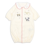 長袖ドレスオール　PEANUTS Baby　えり付き　ホワイト