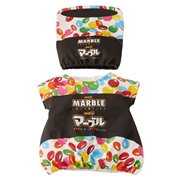 【9/25発売】[80～90cm]帽子付きおやつベスト マーブルチョコ