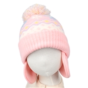 [49・53・56cm]ニット帽耳付きユニコーン　ピンク